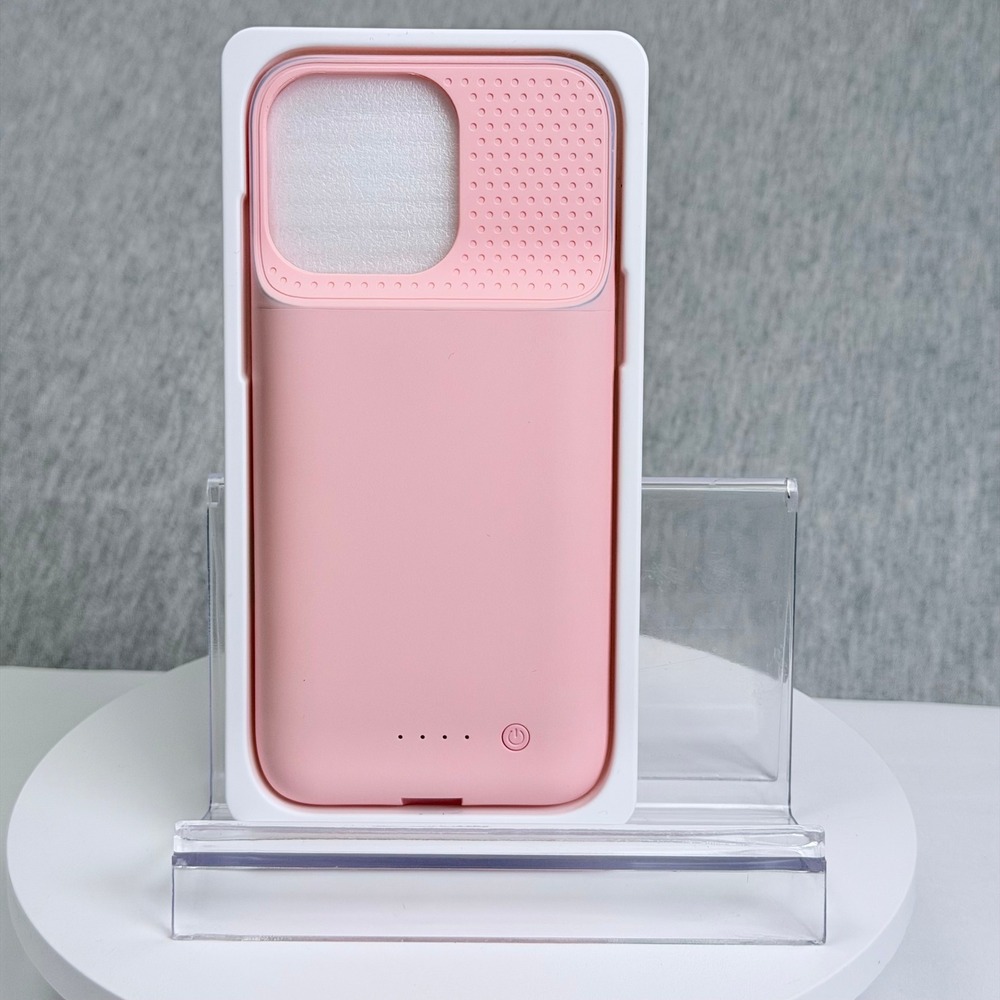 Pink Battery Case / iPhone 16 Pro Max 8600mAh Ultra Slim Charging Cover HX-BA10
